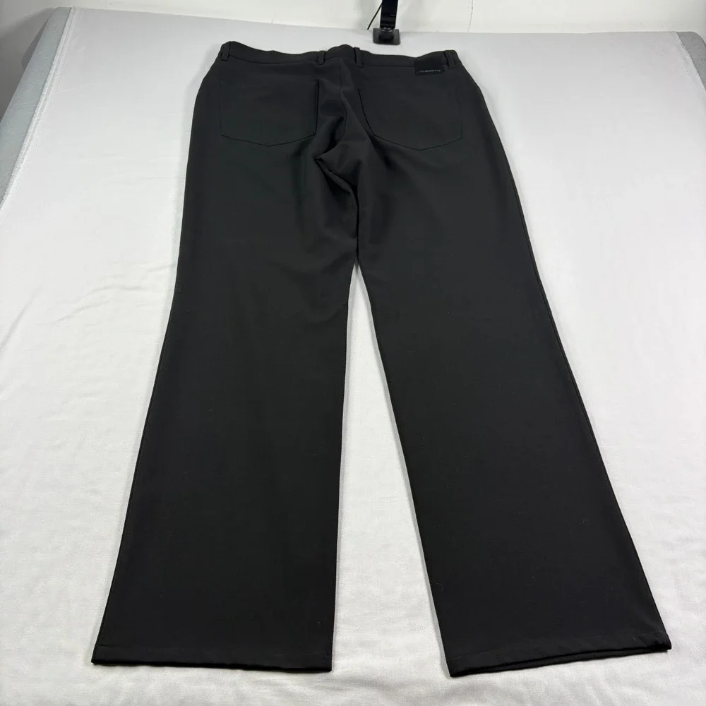 Alberto Pants Mens Size 50 (34x32) Black‎ Ceramica Chino Stretch Golf Casual